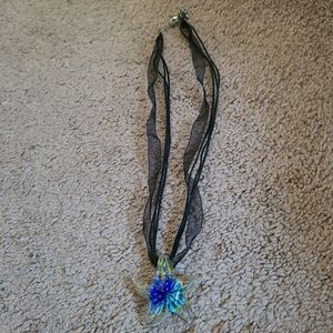 Starfish glass pendent